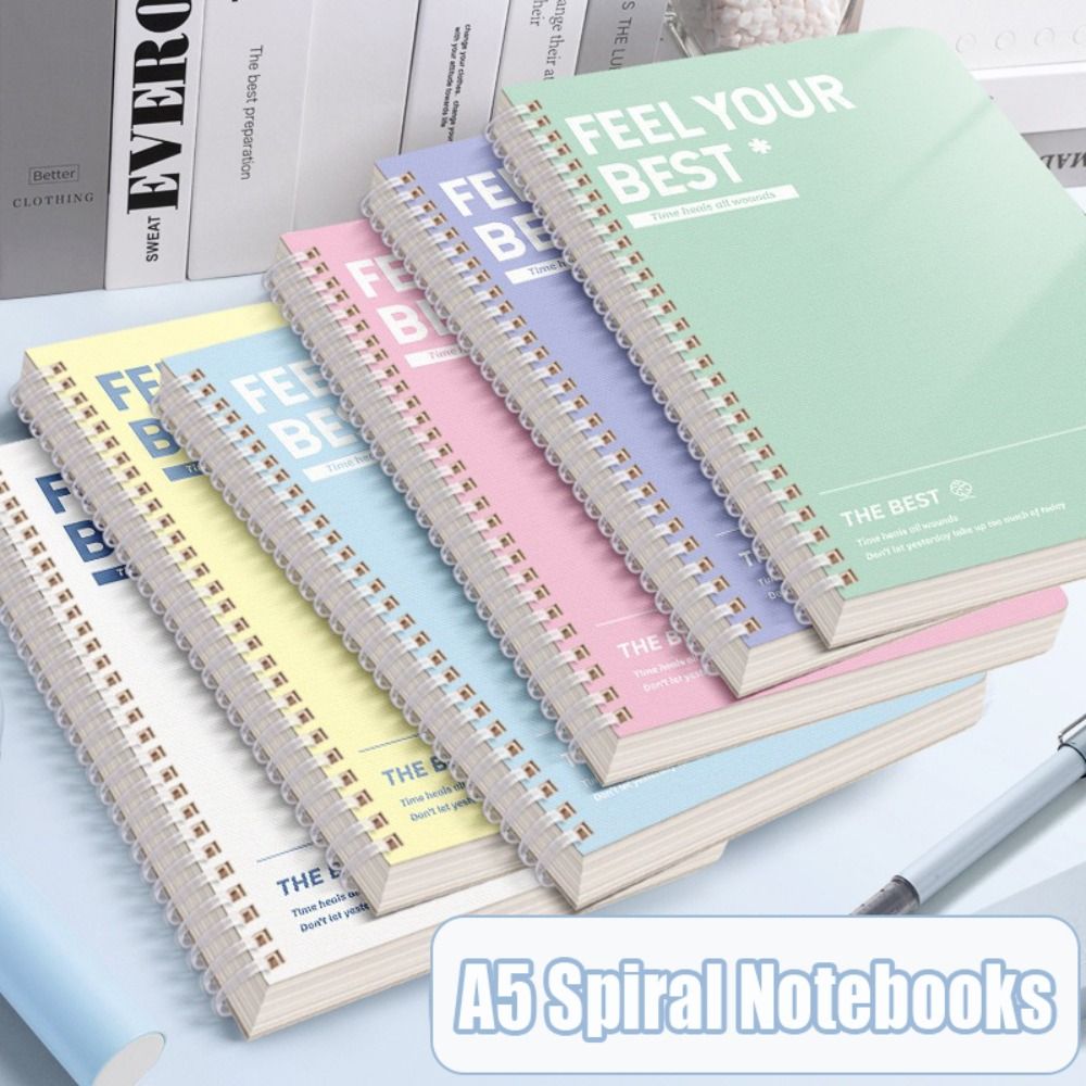 Graph Paper Pad - دفتر ملاحظات حلزوني عالي الجودة A5،