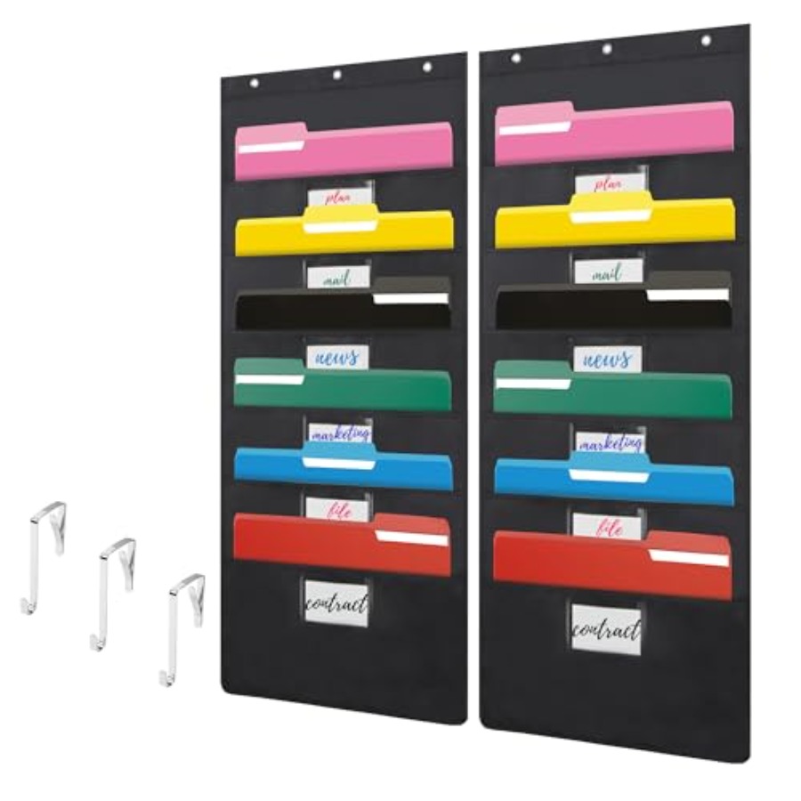 File Folder Hanging - منظم ملفات معلق على الحائط باللون