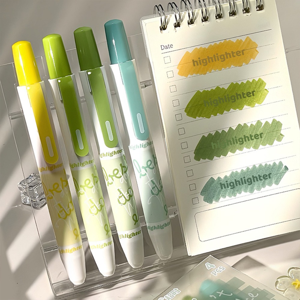 Highlighter Set Pastel - 4 قطع أقلام تظليل جديدة متدرجة