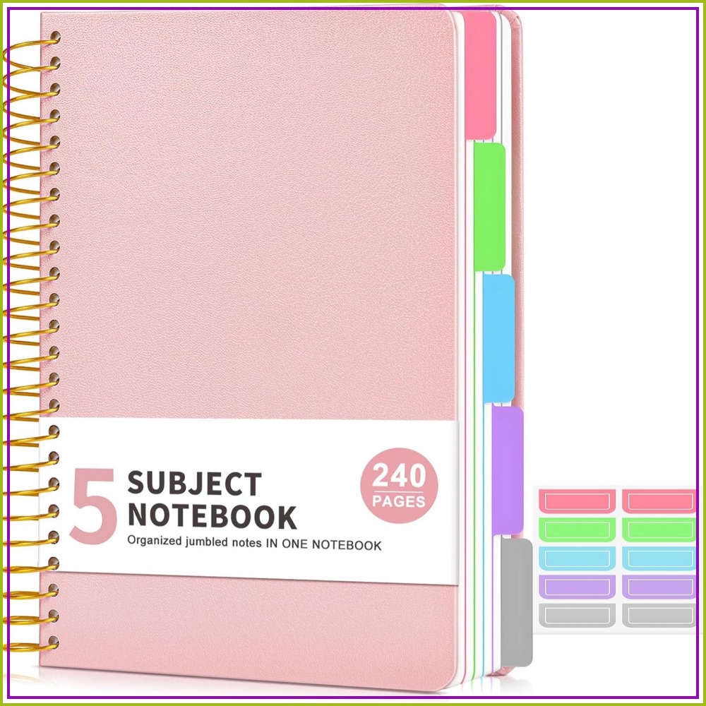 Graph Paper Pad - دفتر ملاحظات بـ 5 أقسام، 240