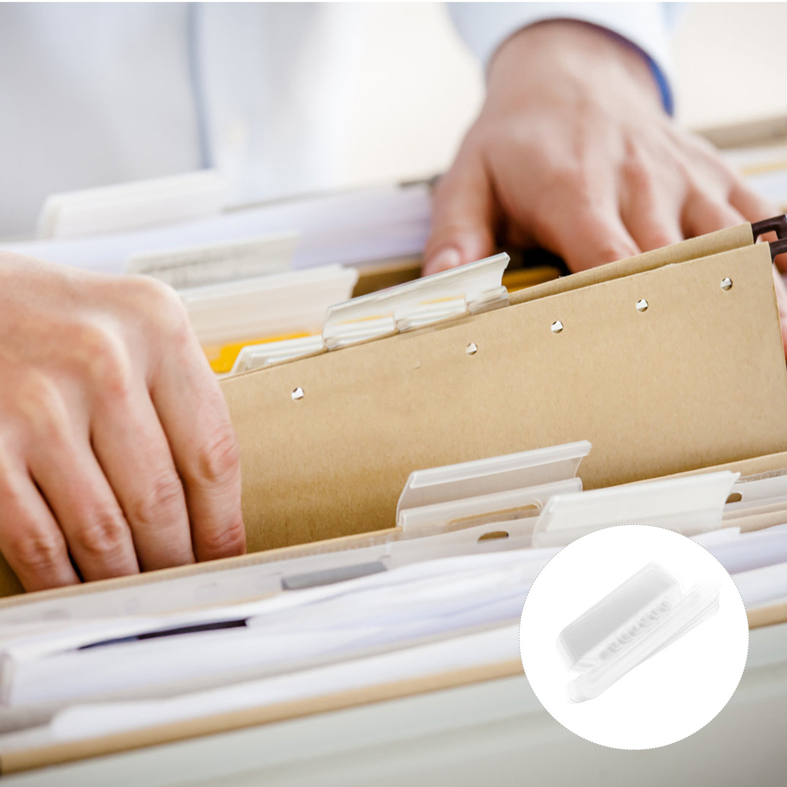 File Folder Hanging - 100 قطعة من علامات تبويب الملفات