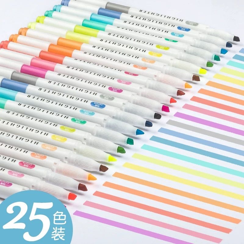 Highlighter Set Pastel - 25 لون ZhiPai فسفورية علامات مجموعة