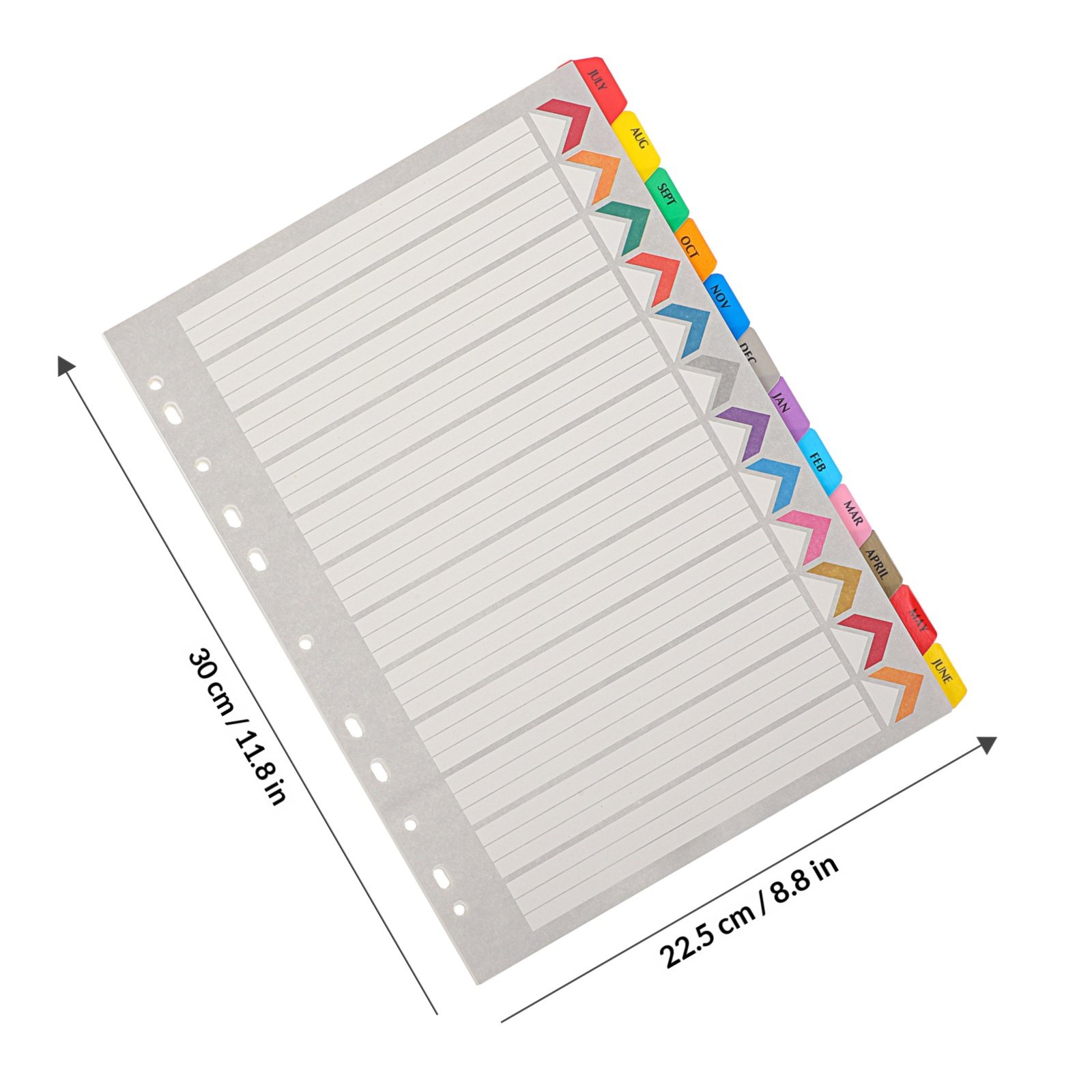 12 ورقة فواصل قابلة للفصل بحجم - مراجعة Index Tab Divider وسعره