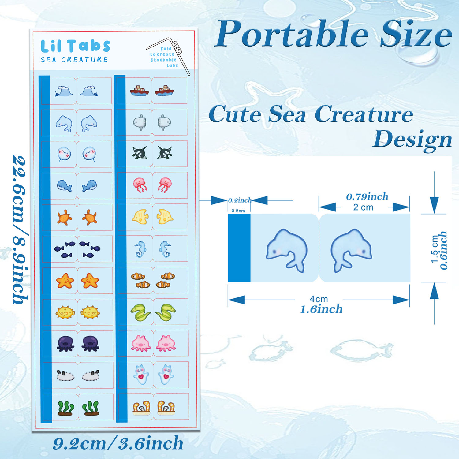 علامات تبويب ملصقات Sea Creatu - مراجعة Index Tab Divider وسعره