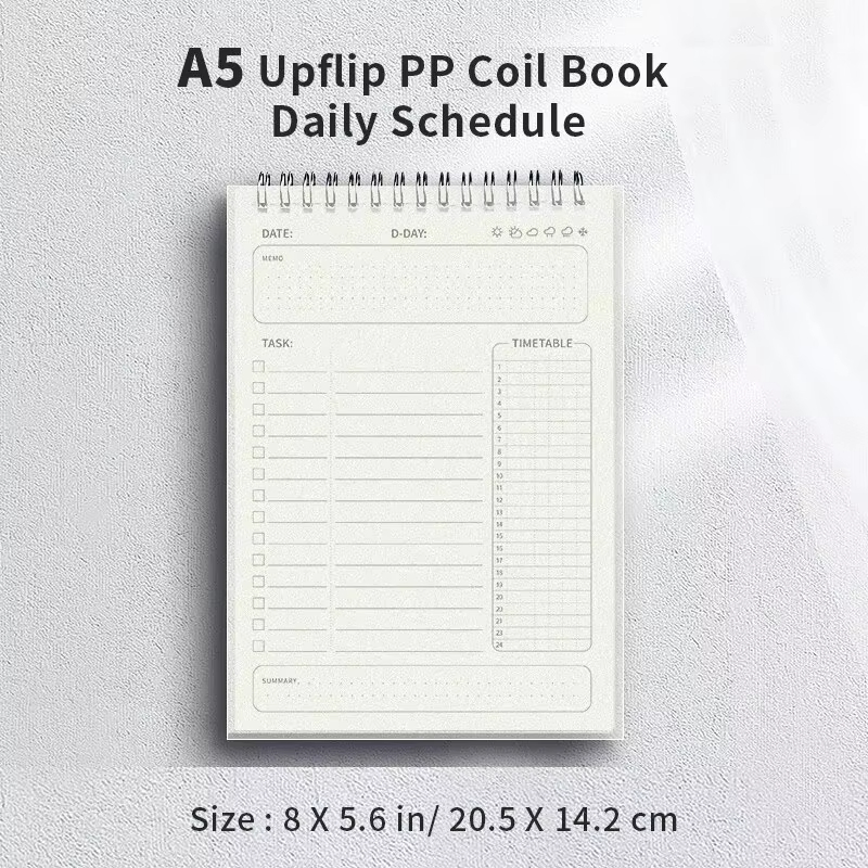 1 قطعة جدول مخطط دوامة A5 دفتر - مراجعة Office Stationery Supply List وسعره