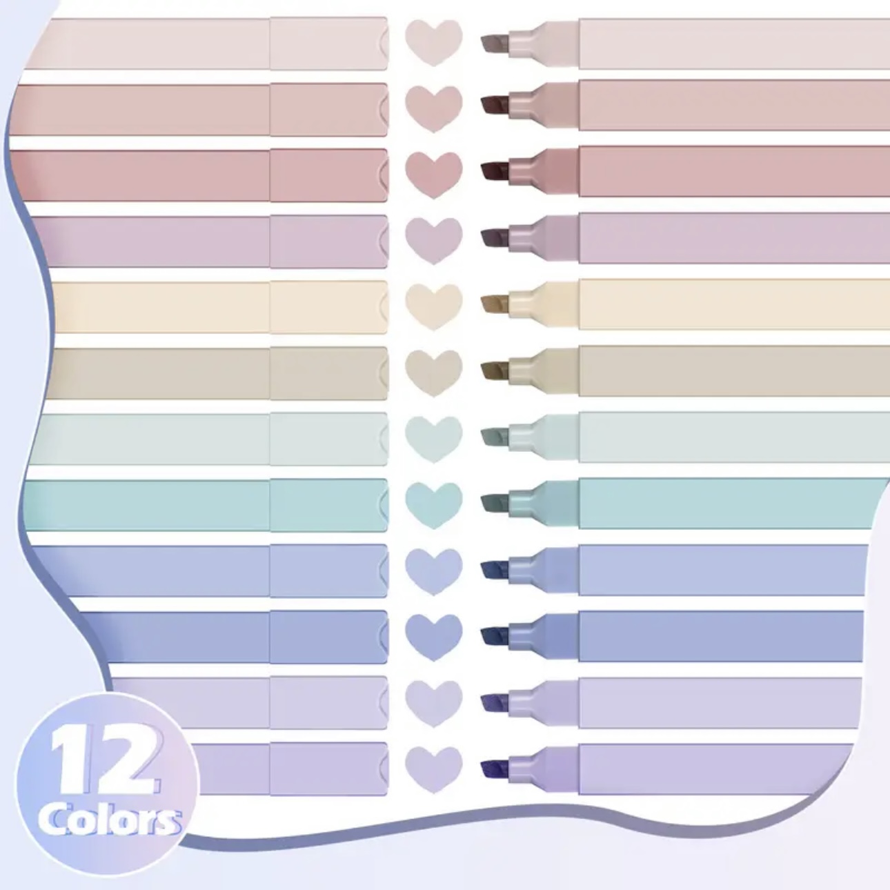 مجموعة أقلام تحديد جمالية 12/6 - مراجعة Highlighter Set Pastel وسعره
