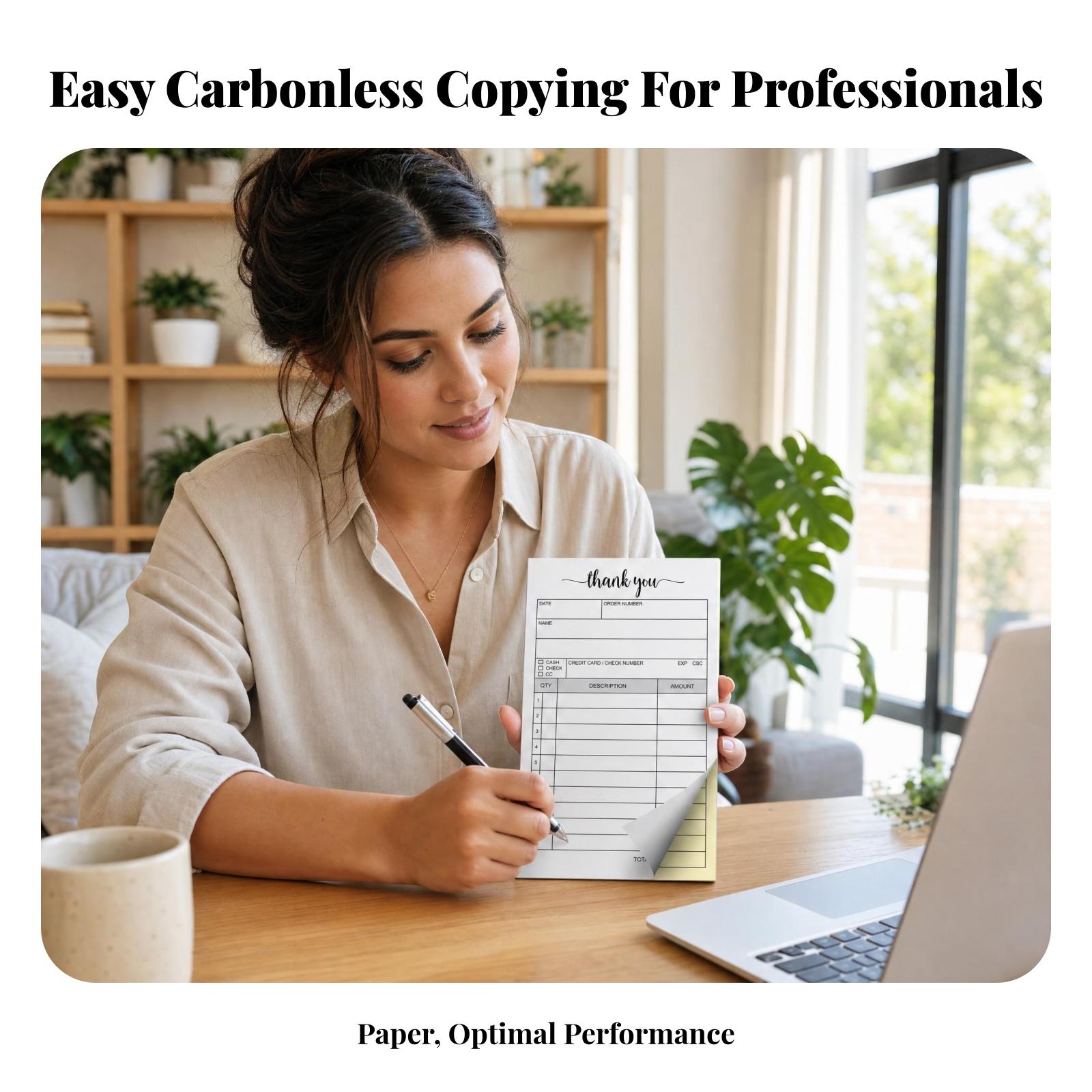 دفتر إيصالات من قطعتين بدون كر - مراجعة Carbon Copy Book وسعره