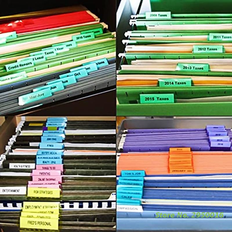 10 قطعة معلقة مجلد علامات التب - مراجعة File Folder Hanging وسعره