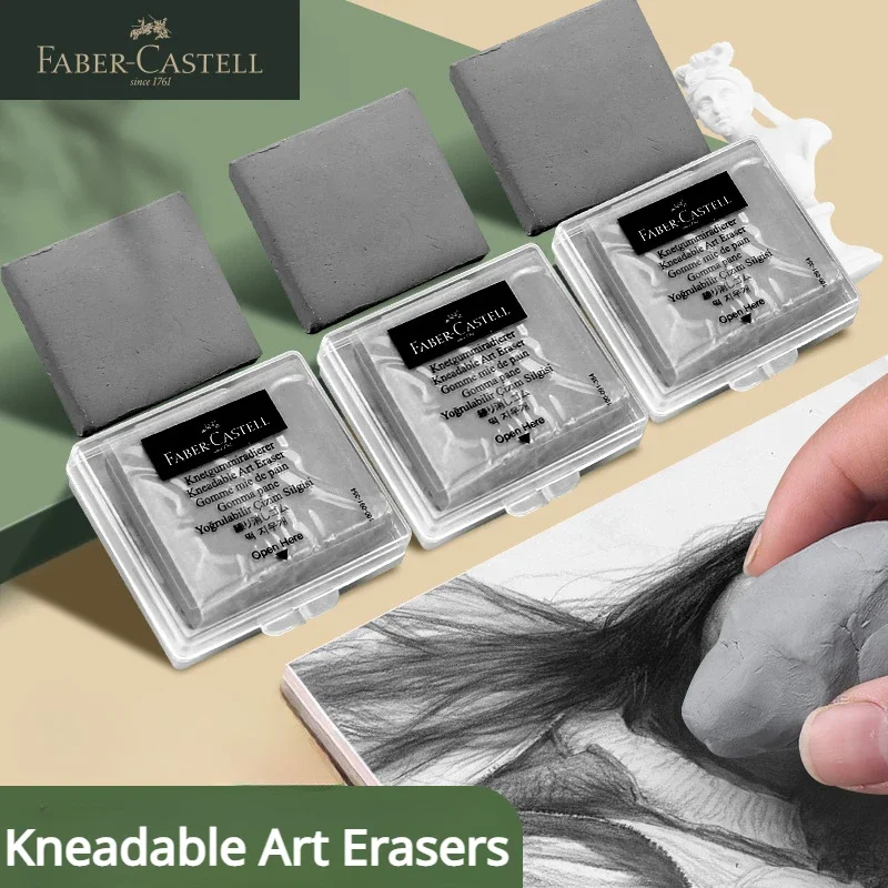 4 قطعة ممحاة فني معجن من فابر  - مراجعة Rubber Eraser Kneaded وسعره