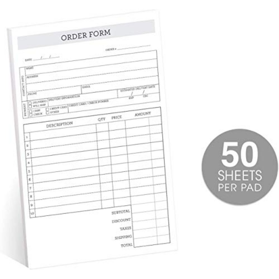 دفتر طلبات كلاسيكي بسيط من قطع - مراجعة Carbon Copy Book وسعره