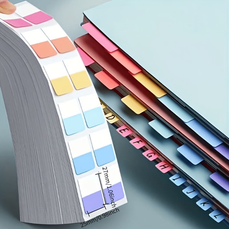 120 قطعة من علامات الصفحات الس - مراجعة Index Tab Divider وسعره