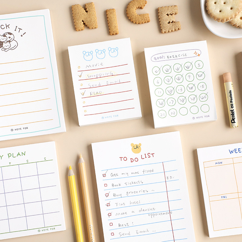 دفتر مذكرات لطيف بتصميم مخطط ( - مراجعة Office Stationery Supply List وسعره
